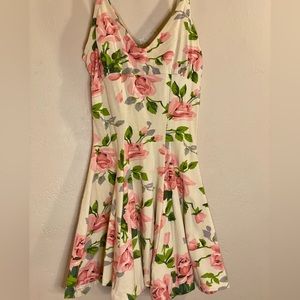 Fabulous vintage Betsey Johnson floral dress, size small.